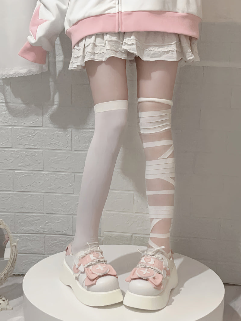 [angel Style] Love Medical Band-aid Platform Shoes