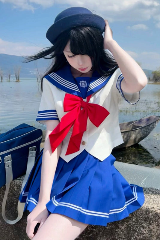 Pop Heroine Sailor Uniform + Pleated Skirt