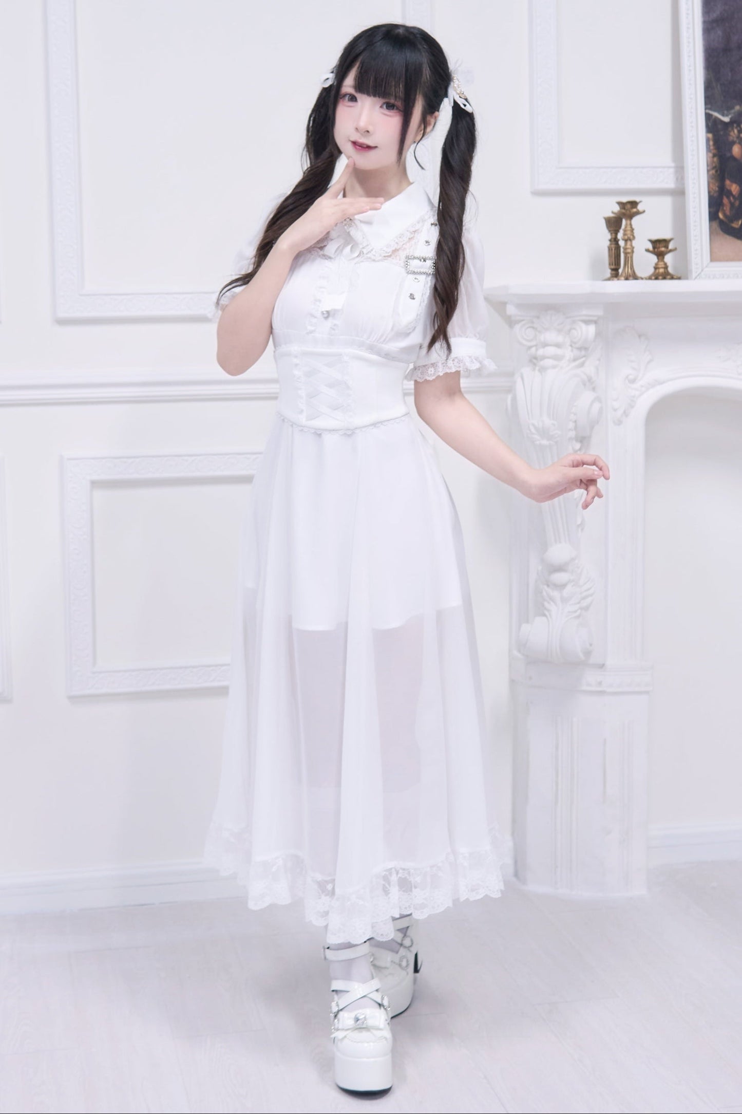 Subculture Sheer Top + Long Skirt