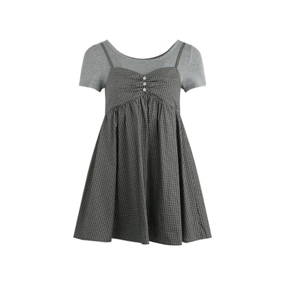 Fake Two-piece Cotton Top