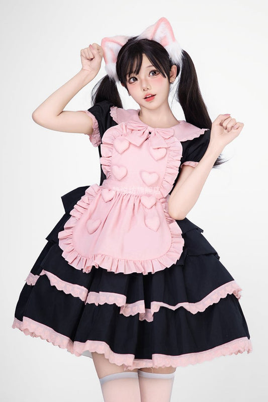 Black Pink Sweet Lolita Set