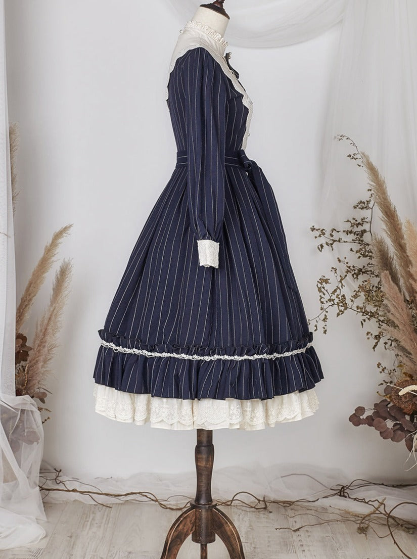 Classical Striped Volume Lolita Dress [pre-order]