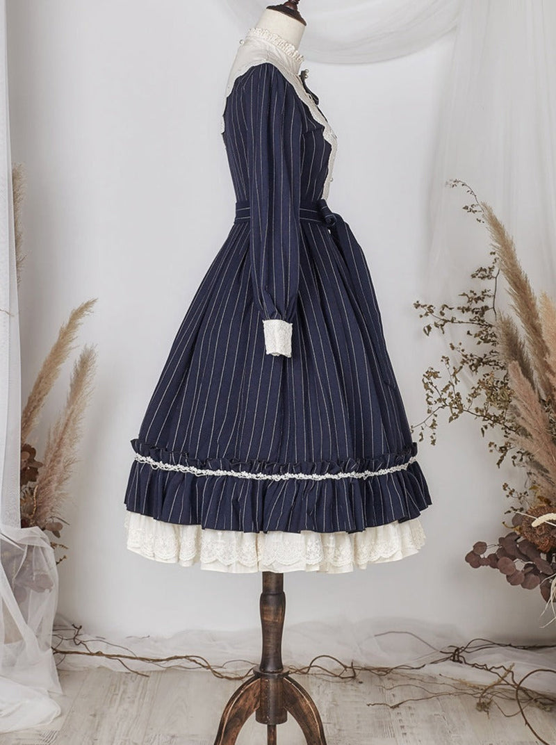 Classical Striped Volume Lolita Dress [pre-order]