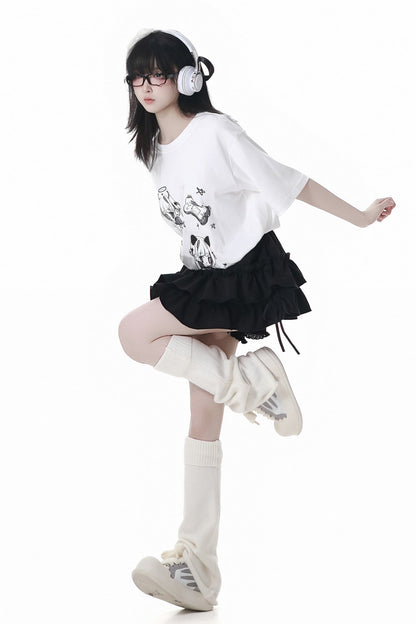 Heat Beat Mode T-shirt + Skirt Pants