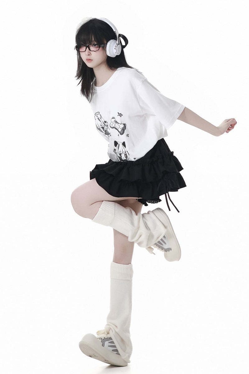 Heat Beat Mode T-shirt + Skirt Pants