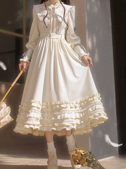 French Romantic Embroidery Dress + Waist Ribbon [pre-order]