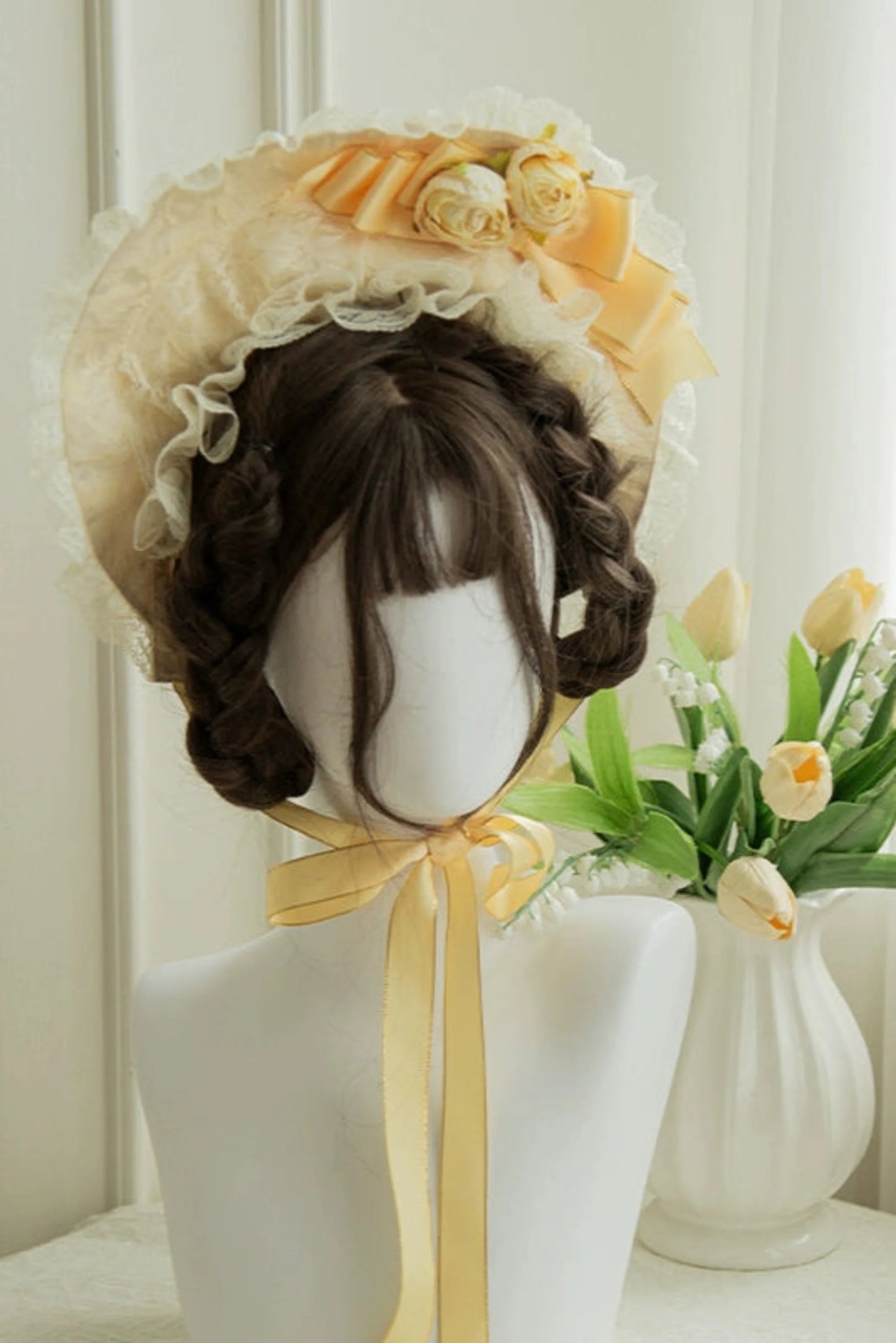 Flower Sweet Mesh Corset Lolita Set