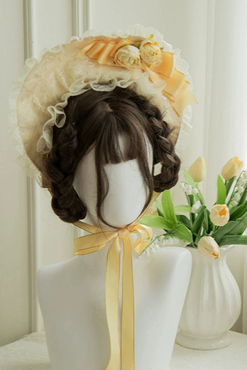 Flower Sweet Mesh Corset Lolita Set