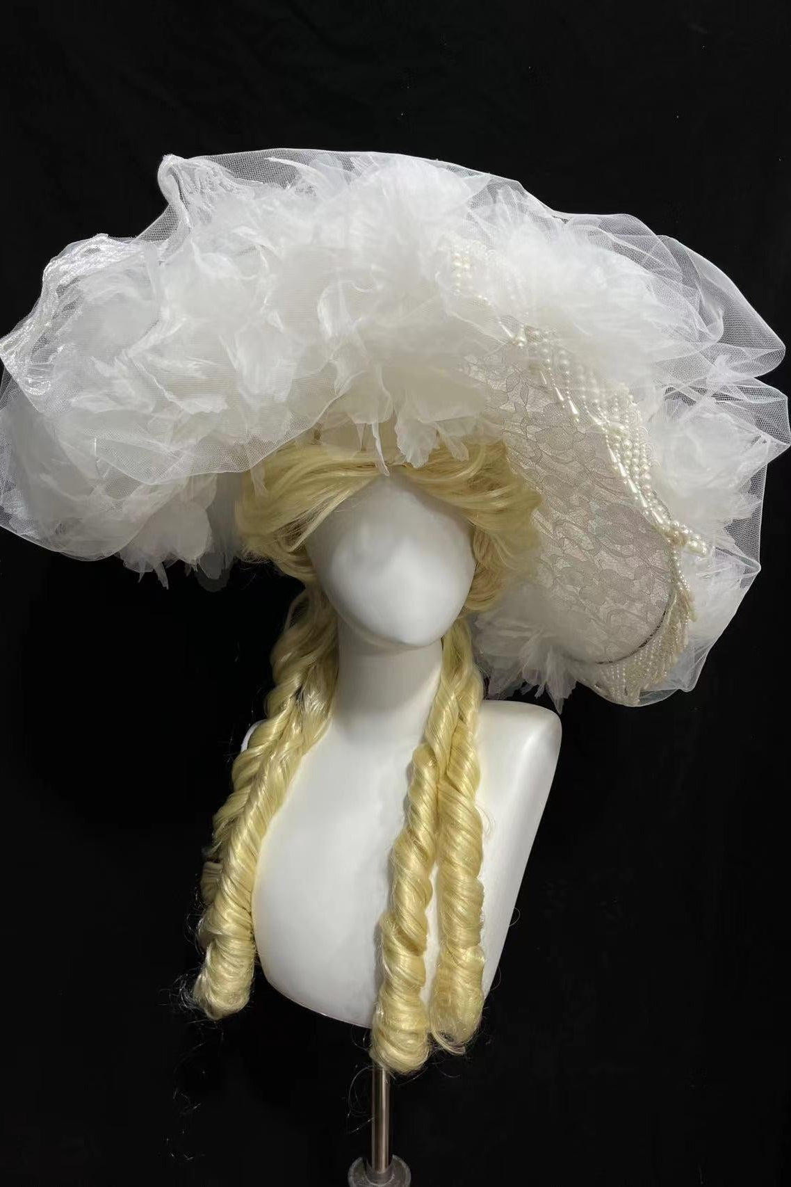 Dark Flower Lolita Gothic Hat