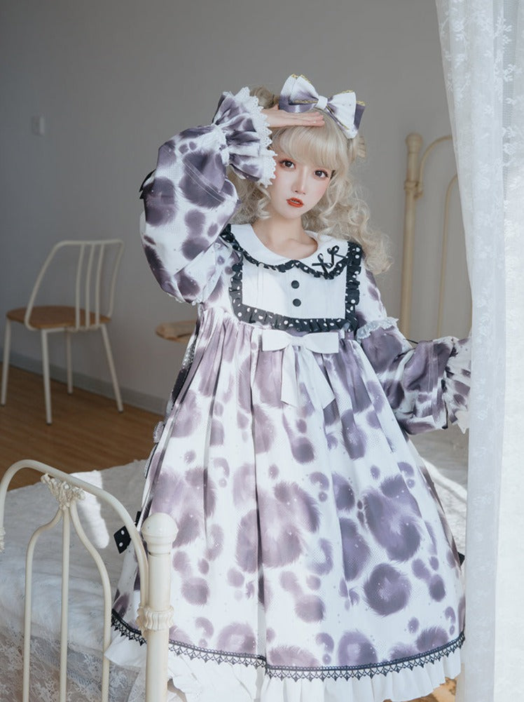 Leopard Dot Voluminous Lolita Dress