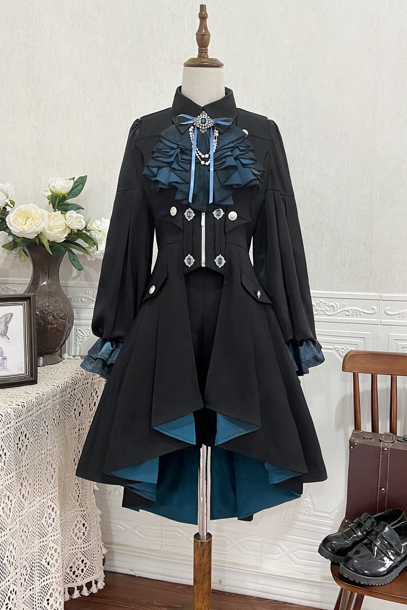 Dark Mode Asymmetric Jacket + Dress + Pants