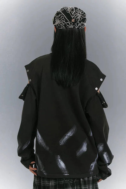 Cut Arm Design Loose Mode Tops