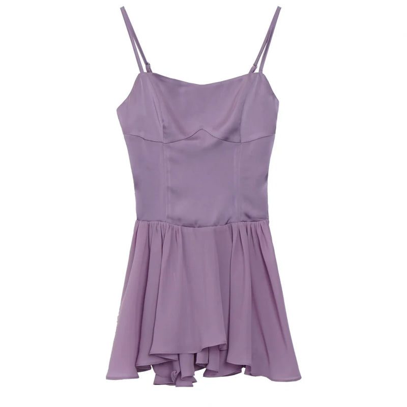 Light Smock Suspender Dress + Short Dress + China Design Sleeveless Top + Short Shirt + Pearl Accessories