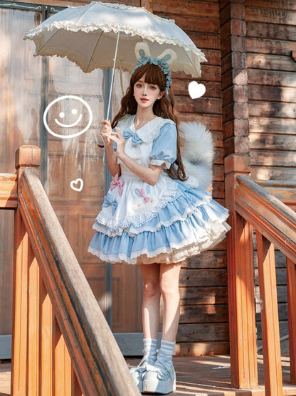 Classic Maid Lolita Dress + Apron + Headband