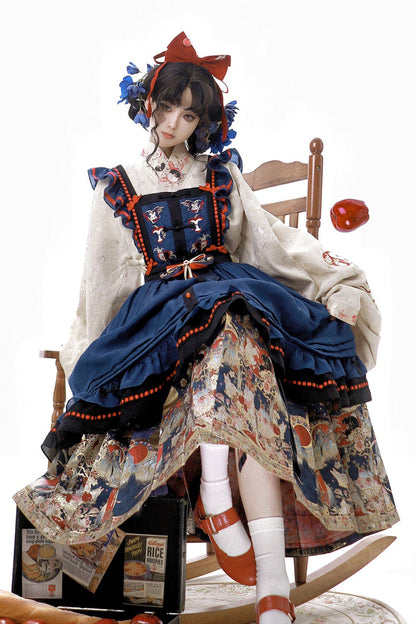 [pre-order] Sous Chan Louise Chinese-style Rabbit Fairy Tale Apron Dress Suit