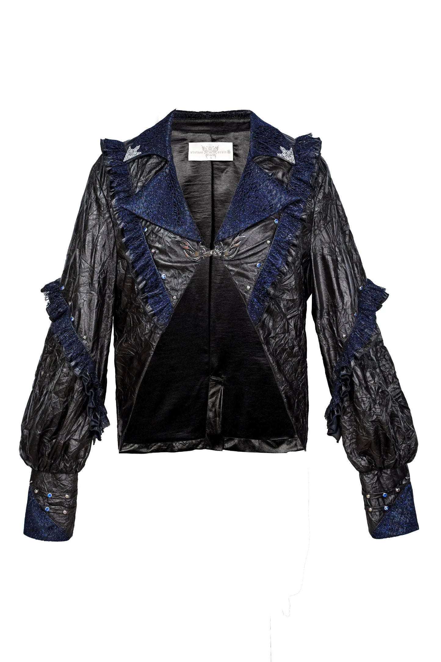 Dark Punk Lace Ruffle Jacket