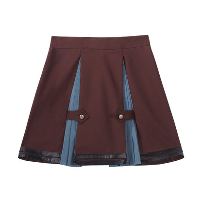[reservations] British-style Collegiate Shirt + Skirt + Belt