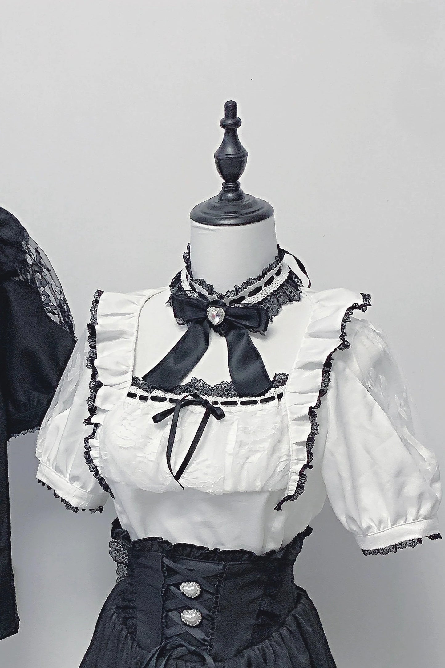 [pre-order] Lace Ribbon Shirt + Skirt