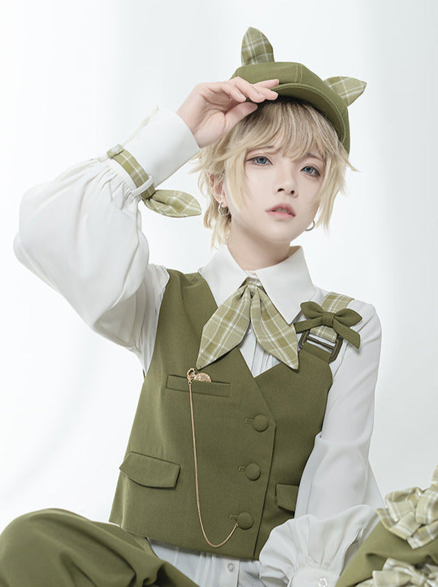 Secret Morning Post Retro Rabbit Ears Bow Beret