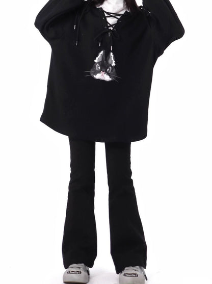 Rebel Sweet Heart Short Fur Jacket Design Top Pants Set
