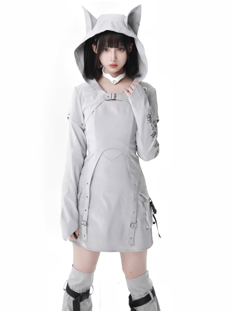 Camouflage Wolf Original Design Hoodie Detachable Sleeve Suit