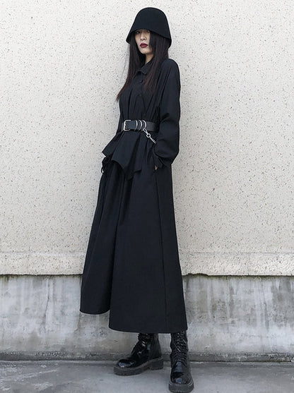 Mode Asymmetric Fake Two Piece Dress