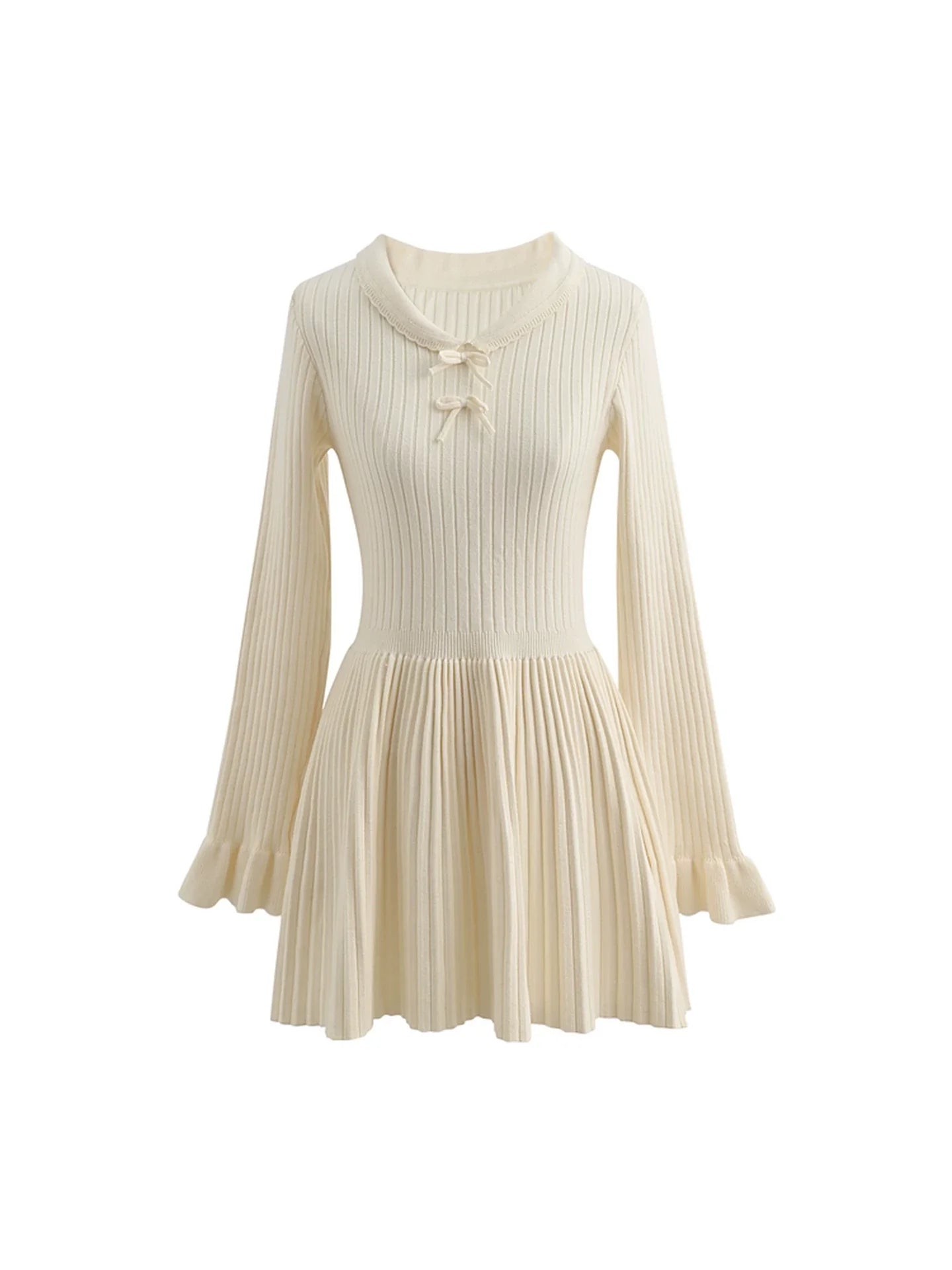 Pleated Sweet Knit Dress