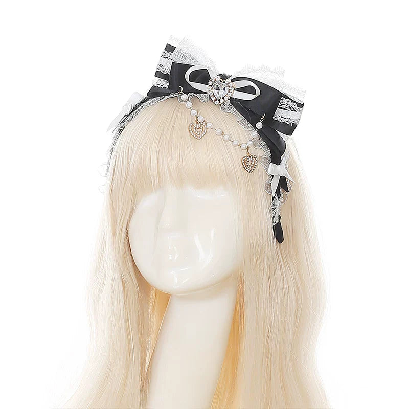 Lace-up Dark Kawaii T-shirt + Skirt + Bag + Hair Accessories
