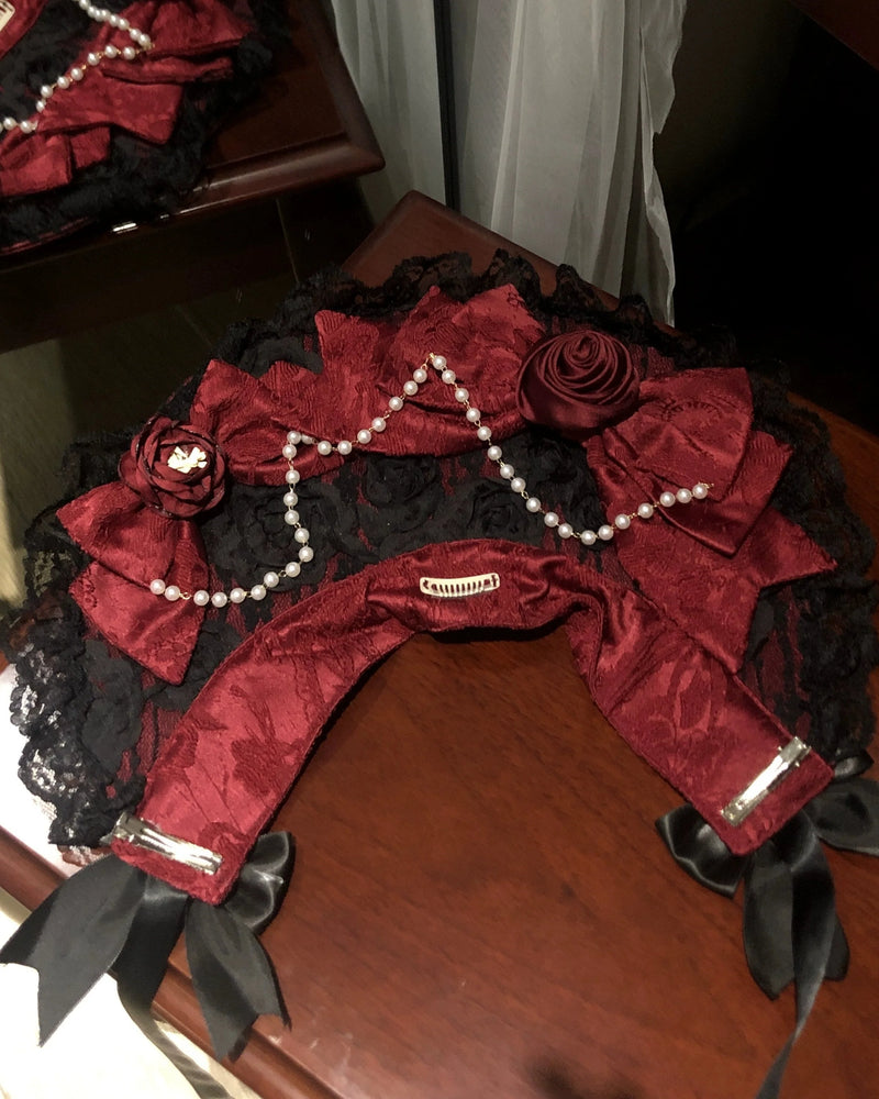 Rose Ruffle Princess Jumper Skirt + Bag Ribbon + Bonnet