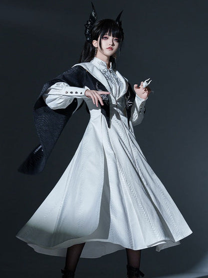[limited Quantity] Dragon Scale Gothic Lolita Jumper Skirt + Long Coat