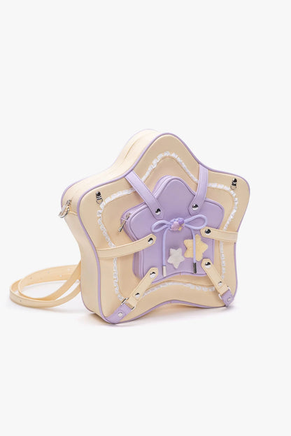 Cream Star Contrast Sweet Bag
