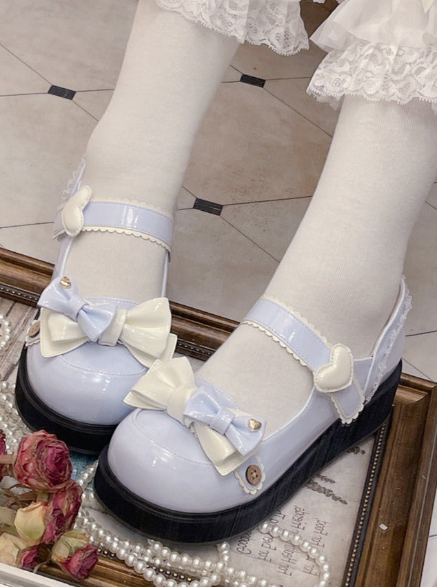Round Toe Lolita Princess Platform Shoes