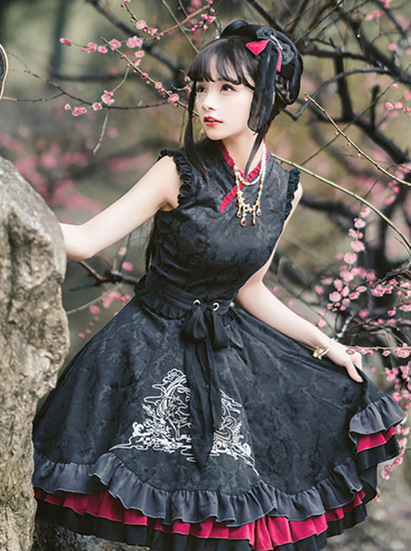 Chinese-style Nine-tail Fox Lolita Dress Set