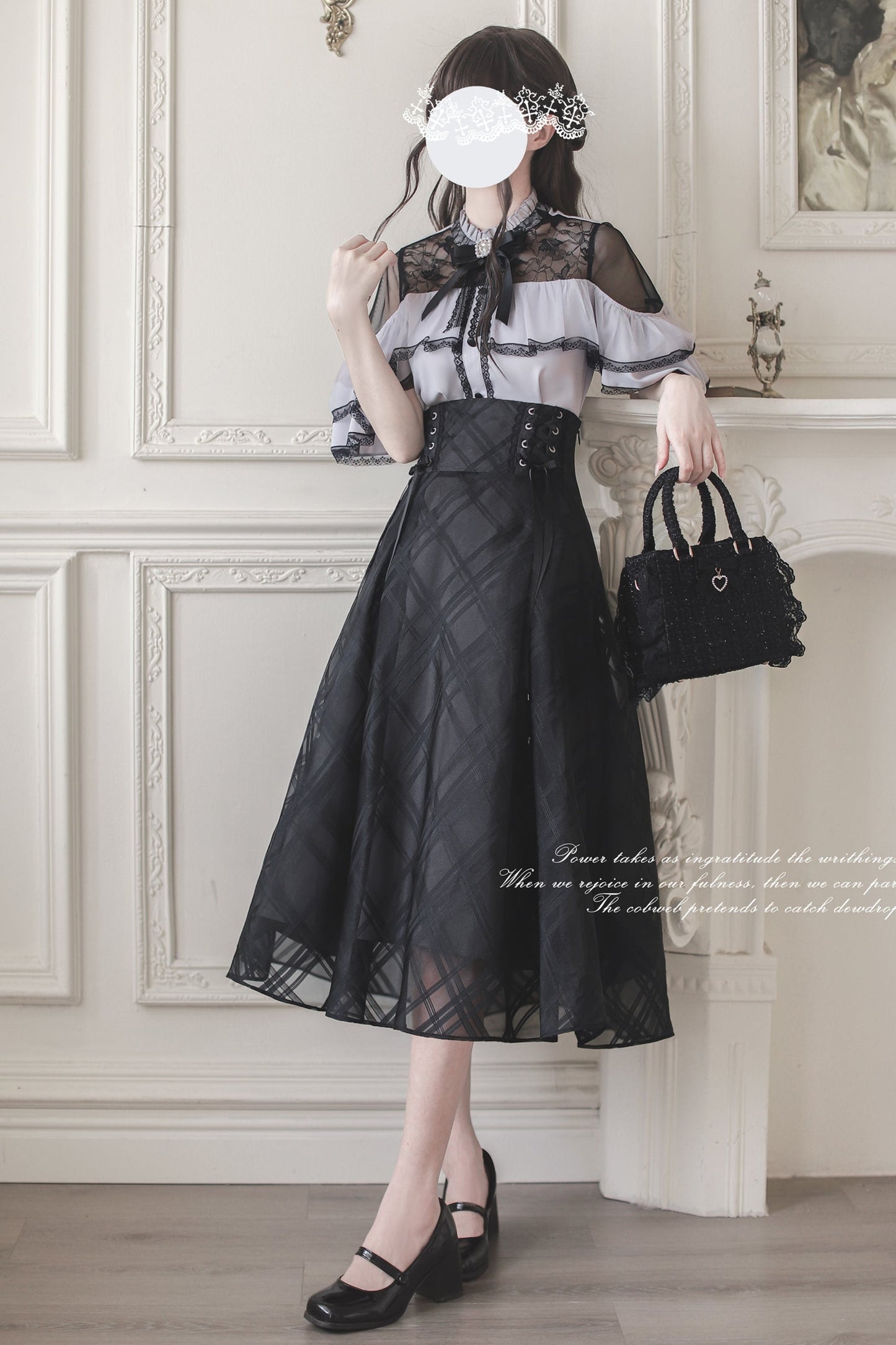 [reservations] Dark Top + Long Skirt + Ribbon