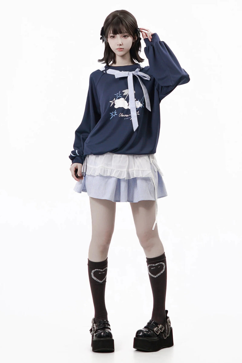 Star Flag Top + Pants + Skirt