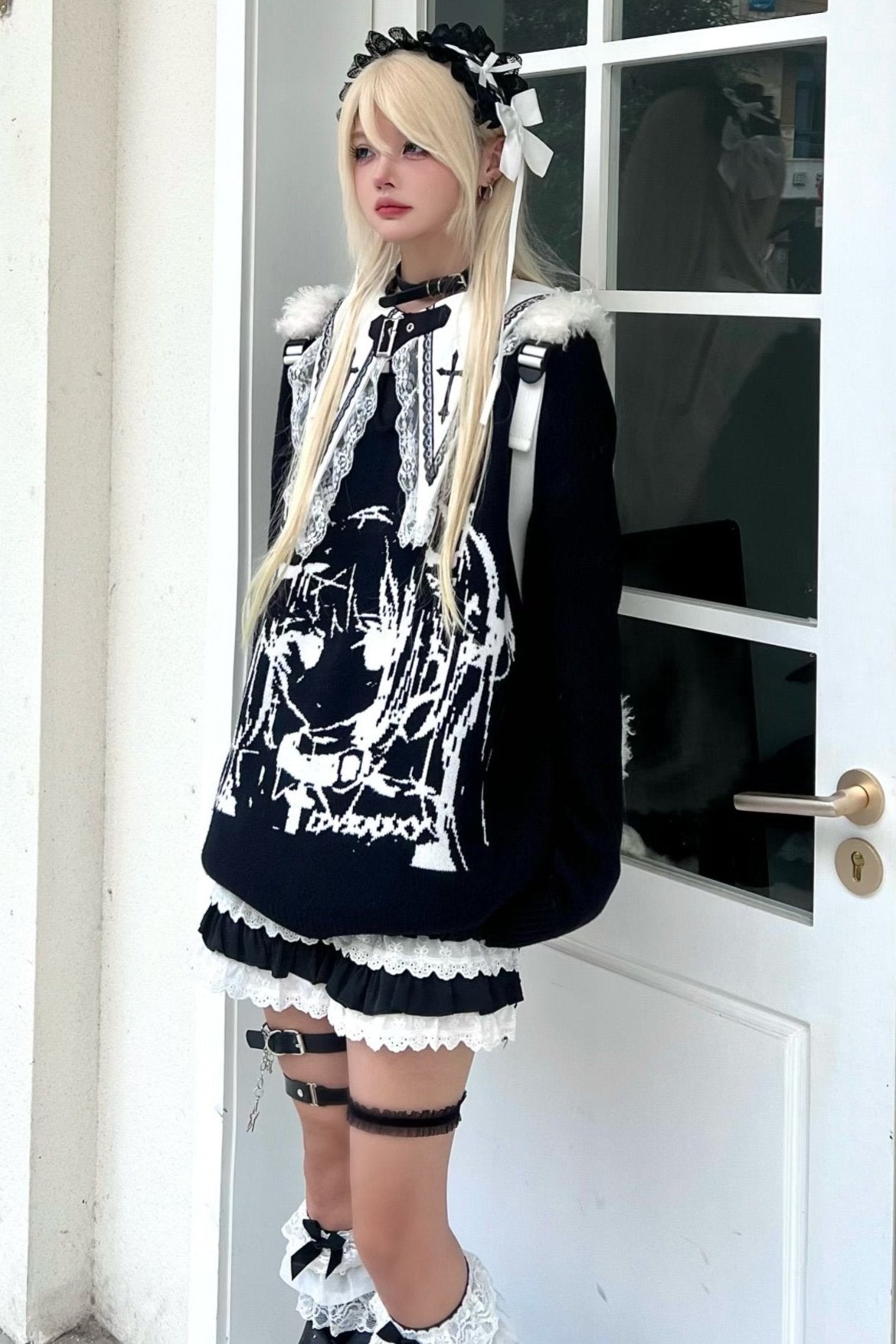 Basic Black Long Sleeve Sweater Set