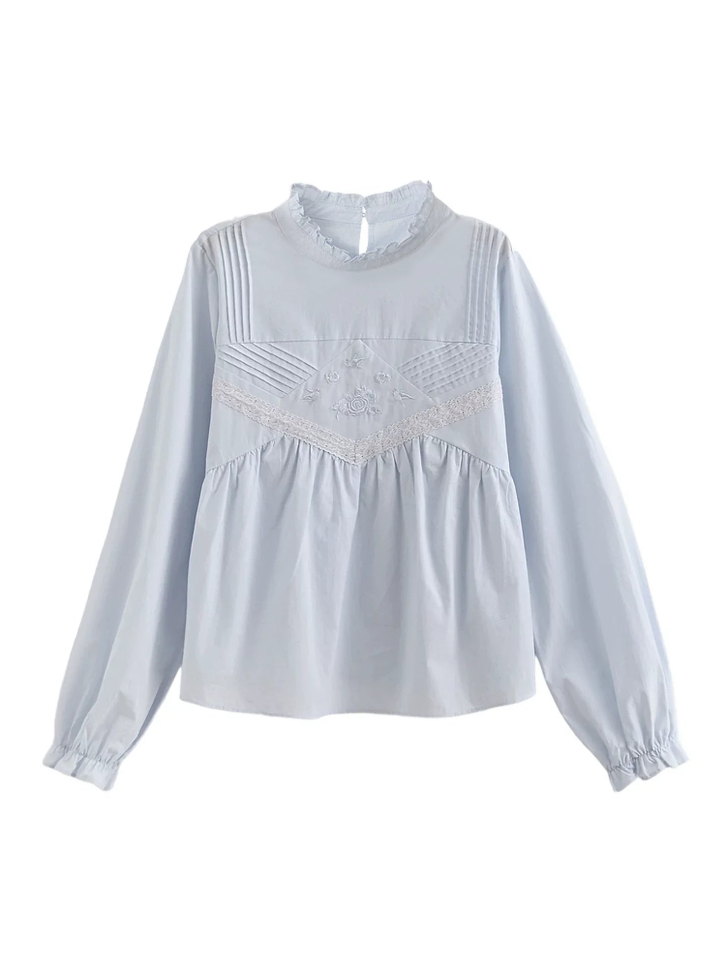 Ice Lace Patchwork Blouse
