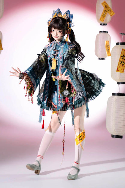 [pre-order] Little Zombie Cosplay Chinese Lolita Embroidery Dress