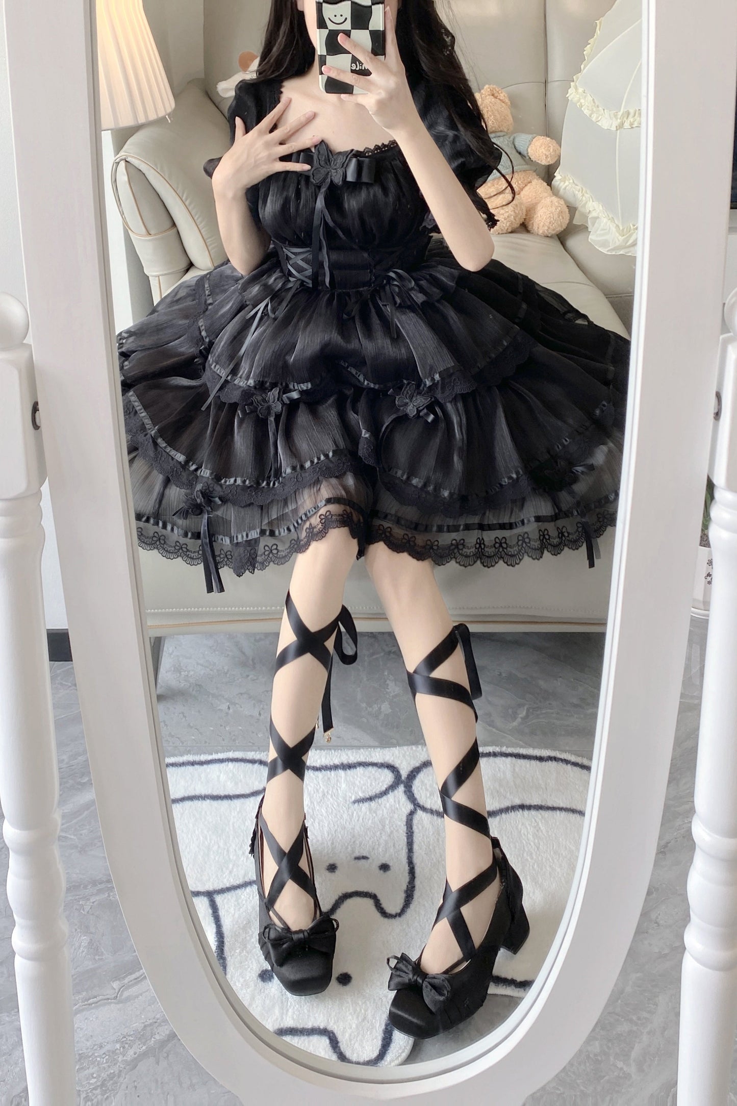 Lace-up Ribbon Ballet Lolita Shoes