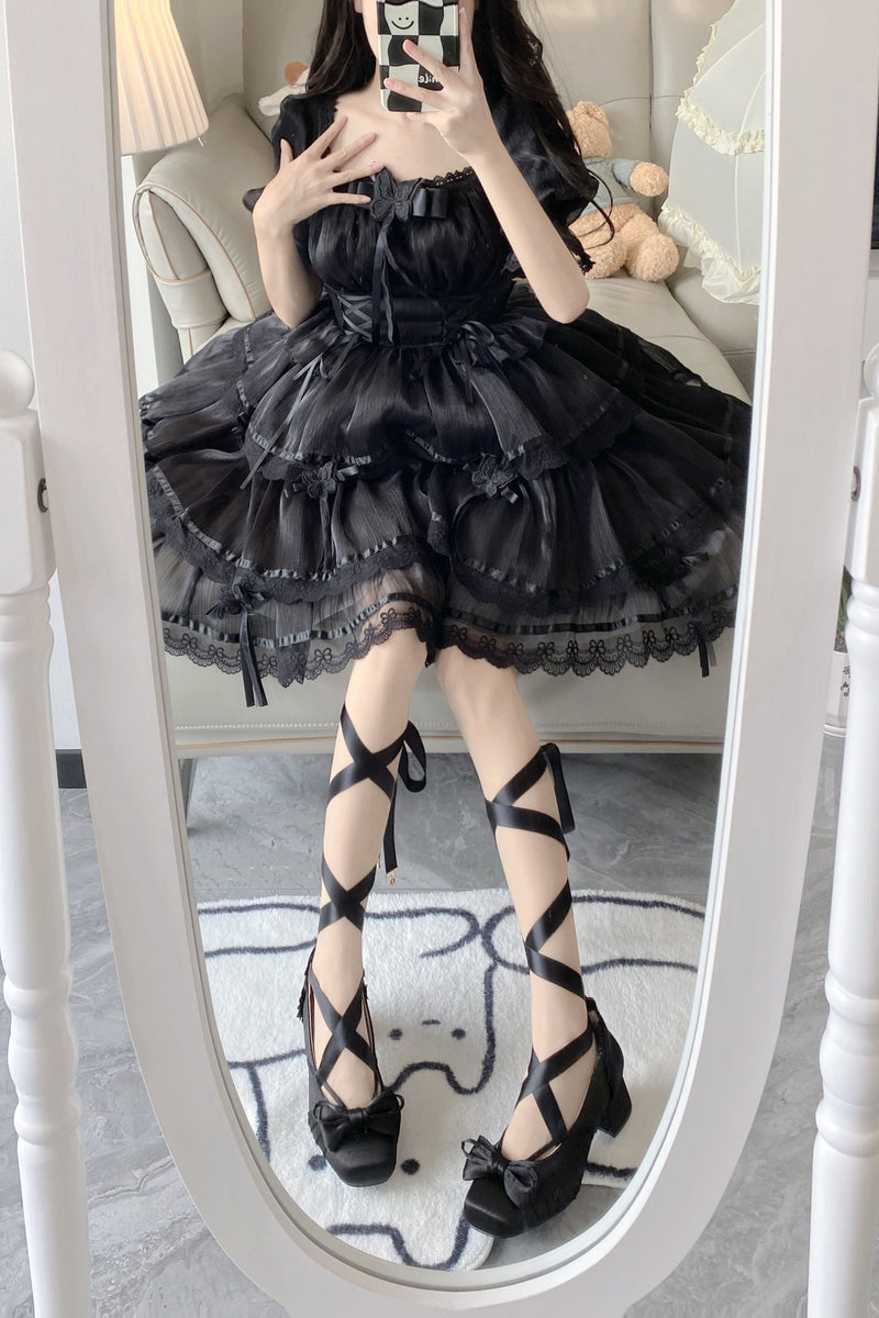 Lace-up Ribbon Ballet Lolita Shoes