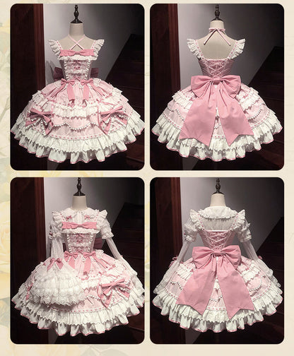 [pre-order] Lily's Tea Party Antique Lolita Dress Complete