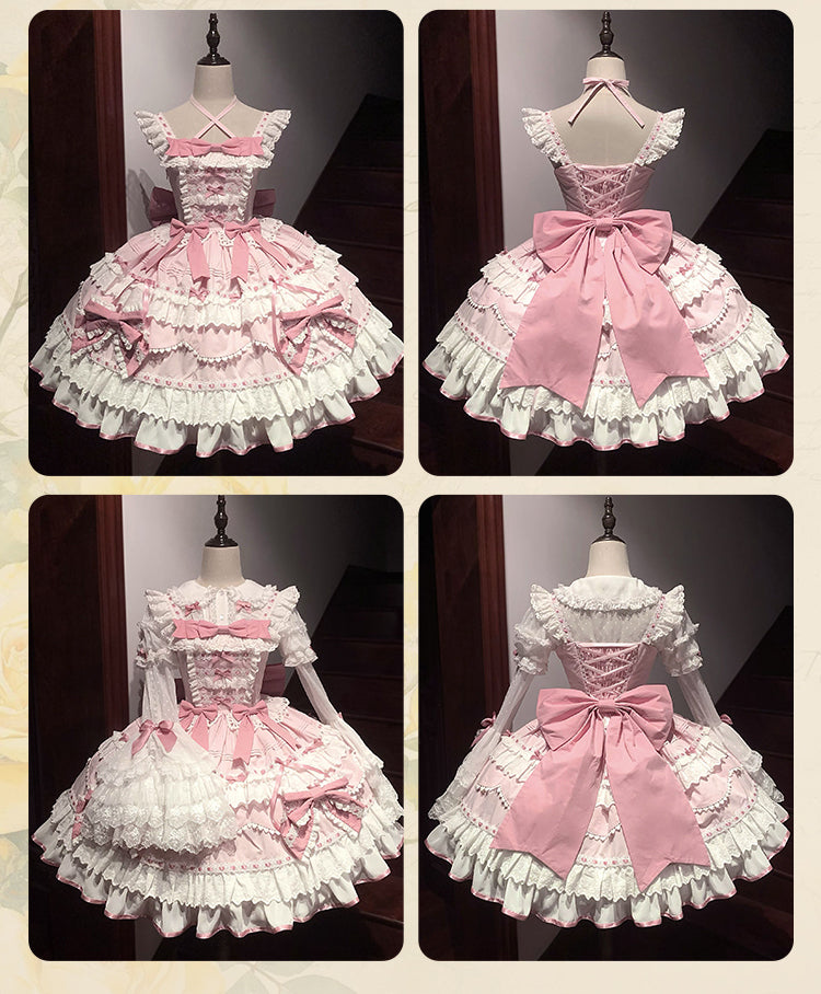 [pre-order] Lily's Tea Party Antique Lolita Dress Complete