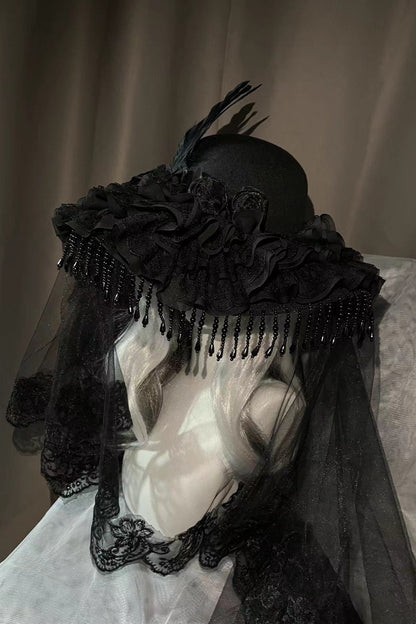 Sheer Lace Lolita Gothic Hat
