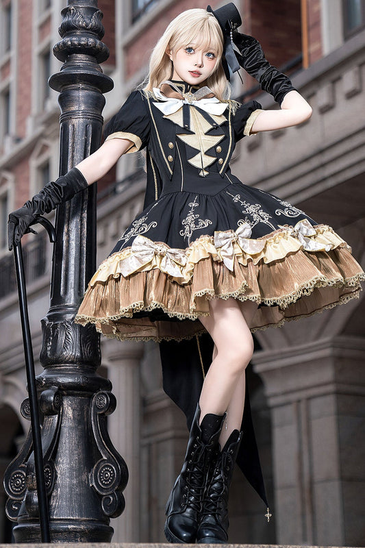 Dark Lolita Dress + Shawl