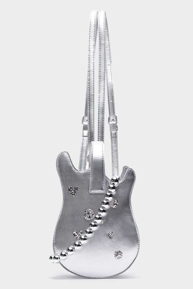 Metal Beads Crossbody Guitar Bag