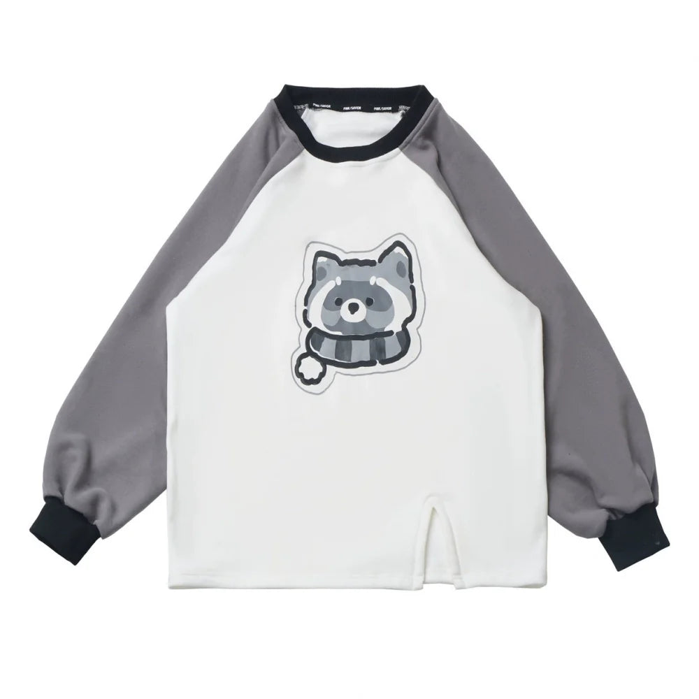 Raccoon Fur Jacket + Sweatshirt + Skirt + Pants + Leg Sleeve