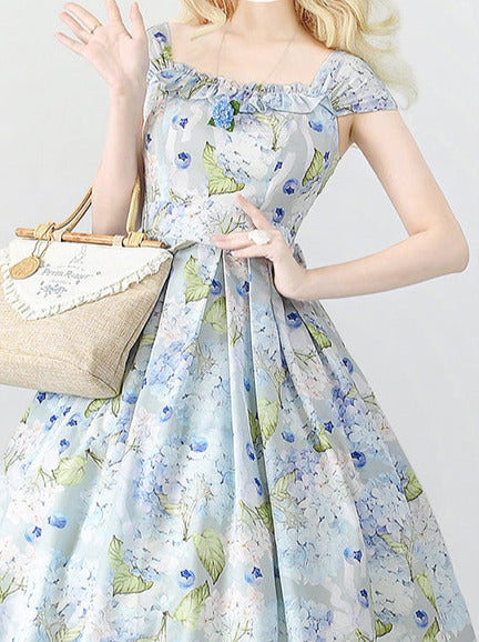 Forest Basket Retro Classic Lolita Dress + Cardigan