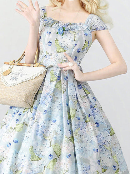 Forest Basket Retro Classic Lolita Dress + Cardigan