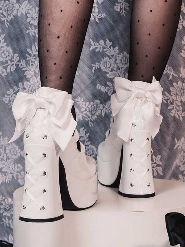 Barbie Party Lolita Strap Ribbon Platform Shoes