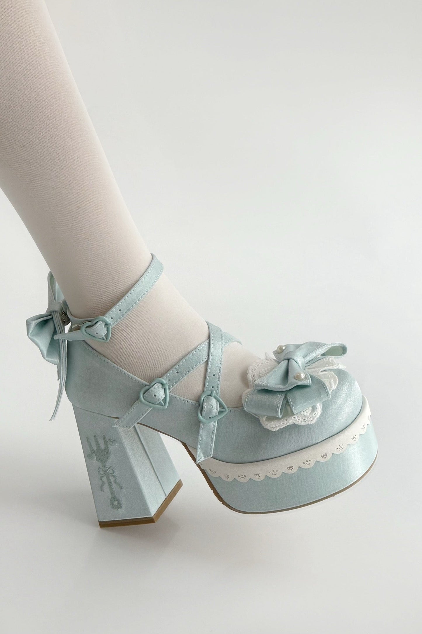 Sweet Ruffle Ribbon Lolita Shoes